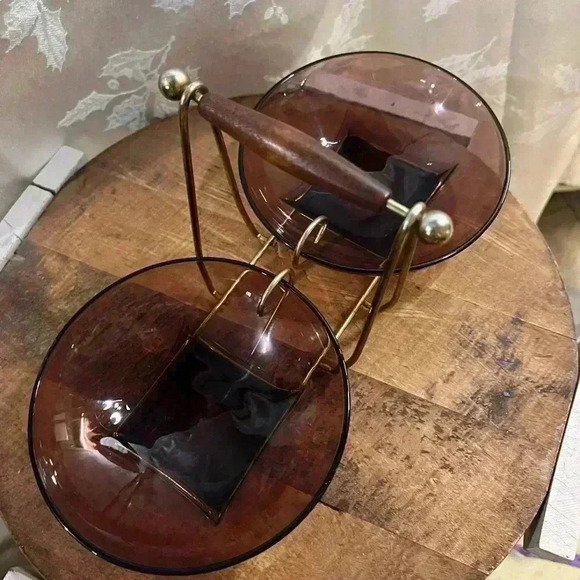 Vintage MCM Hazel-Atlas Glass Company Serving Dish - Picture 5 of 6